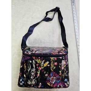 Vera Bradley Insulated Zipper Top Lunch Tote Shoulder Strap Cosmetic Bag